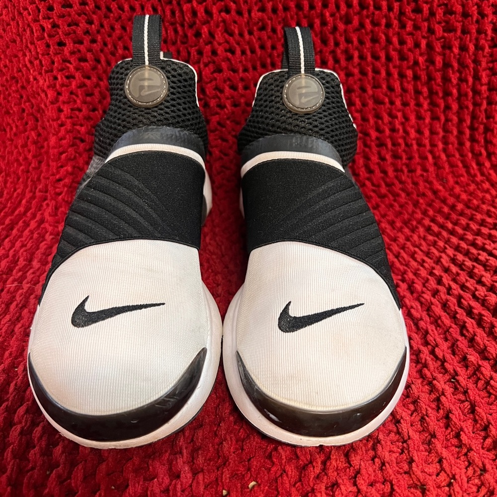 Nike Black and White Athletic Slip-Ons